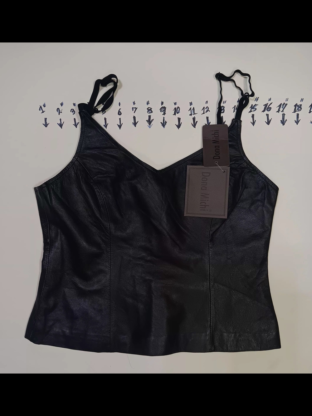 Black Leather Cami
